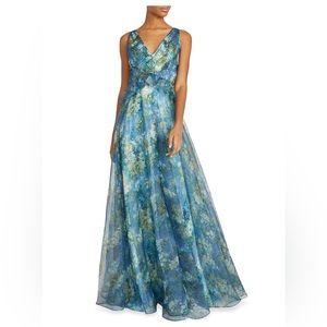 Theia Antoinette V-neck Gown NWT